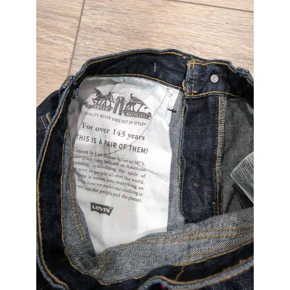 LEVI'S 514 JEANS MEN'S SIZE 29X32 Regular Fit 5 Pocket Blue Dark Wash EUC
